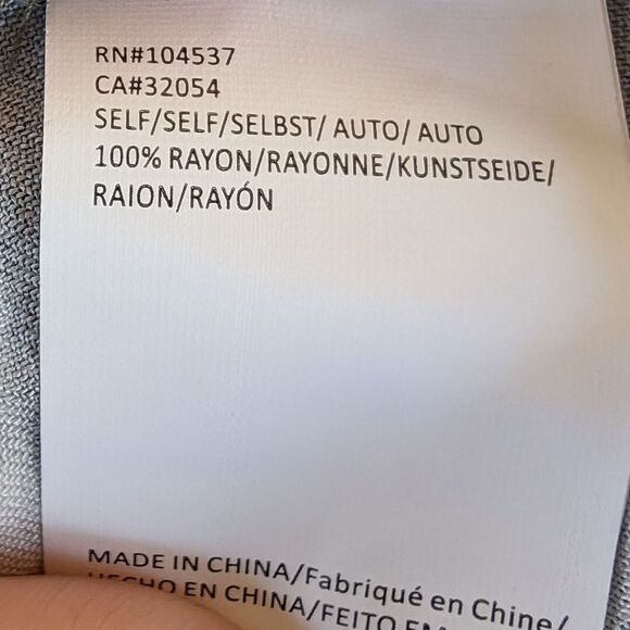 Anthro Tiny Ikat Button Front Mini Shirt Dress M Boho Ruffle‎ Hem Graphic Print - Picture 7 of 8